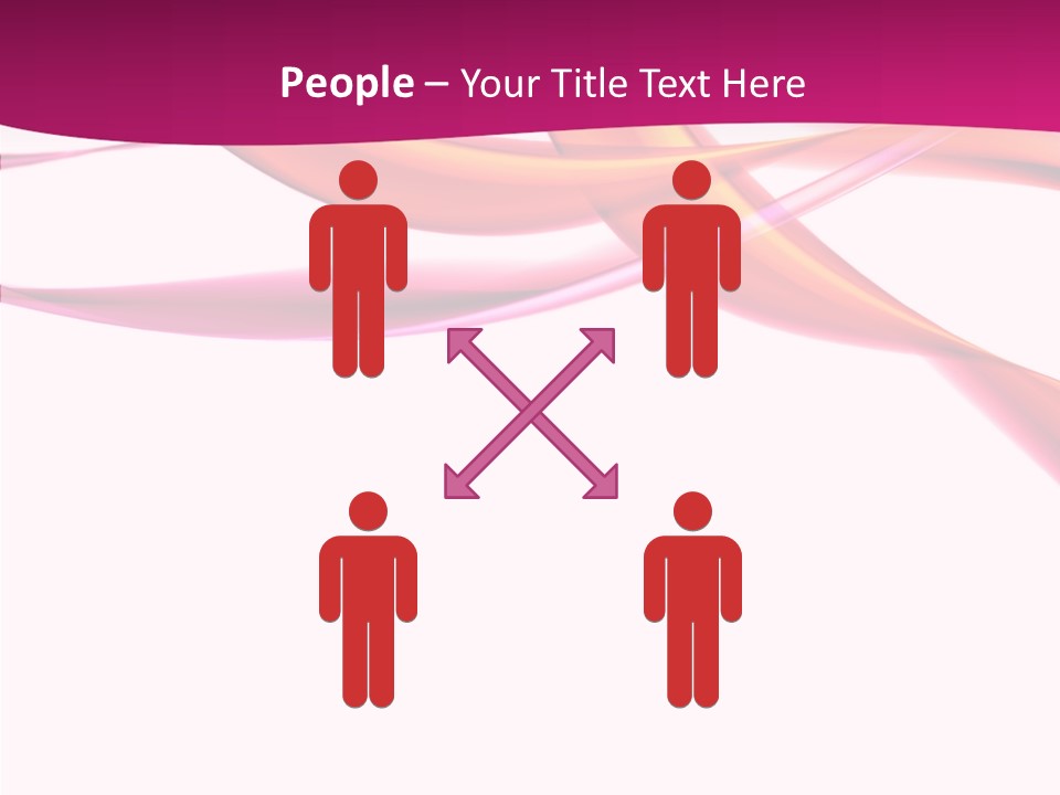 Vibrant Element Pink PowerPoint Template