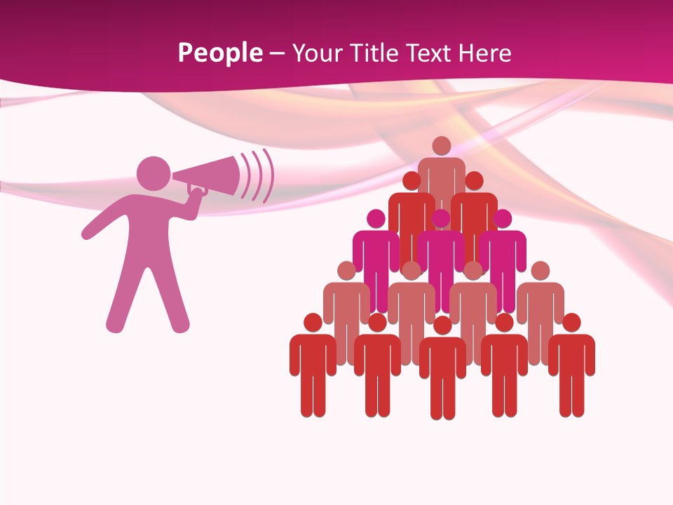Vibrant Element Pink PowerPoint Template