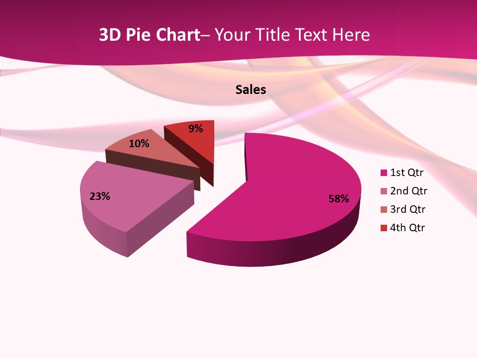 Vibrant Element Pink PowerPoint Template