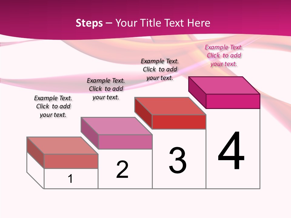 Vibrant Element Pink PowerPoint Template