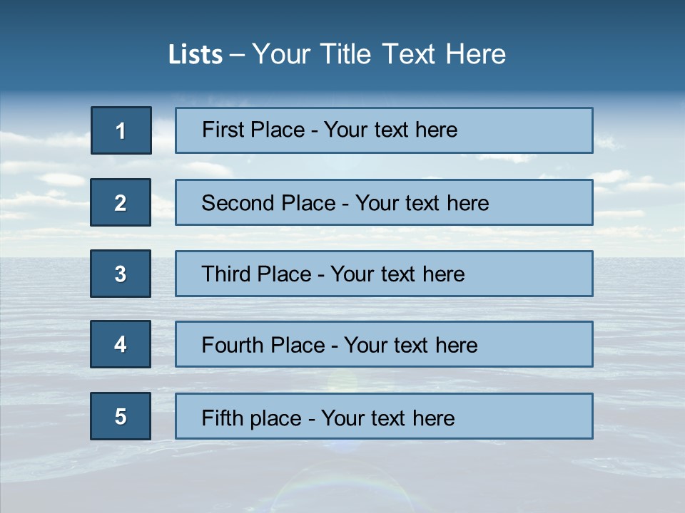 Seasonal Nature Sunny PowerPoint Template