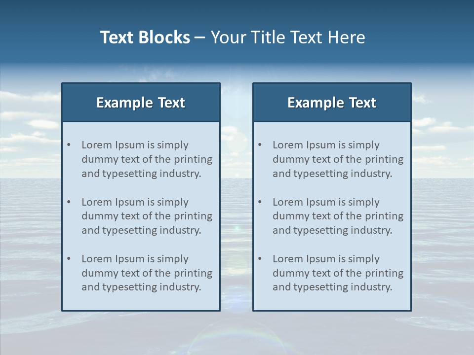 Seasonal Nature Sunny PowerPoint Template