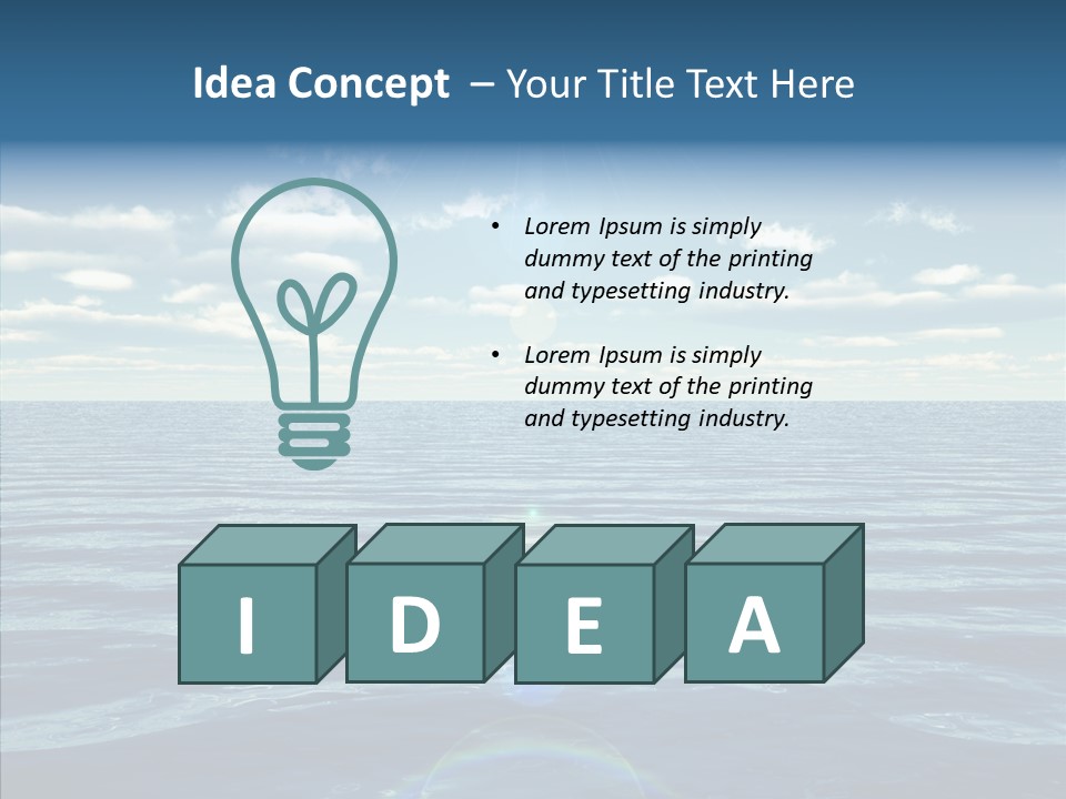 Seasonal Nature Sunny PowerPoint Template