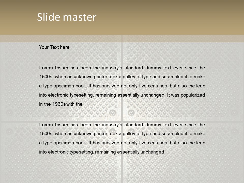 Shaped Corrugated Steel PowerPoint Template