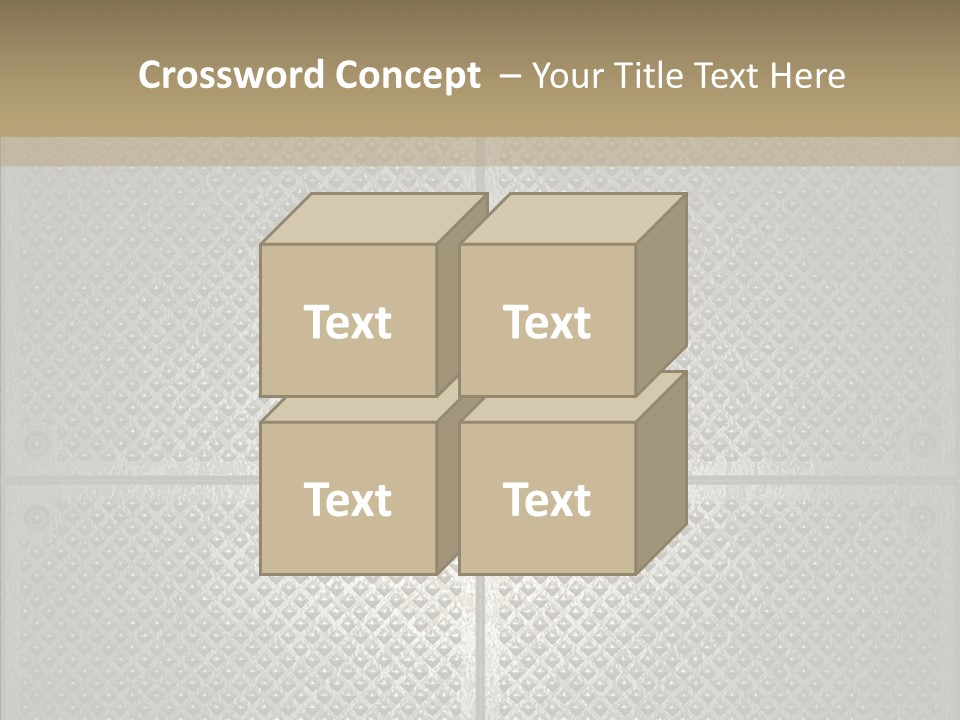 Shaped Corrugated Steel PowerPoint Template