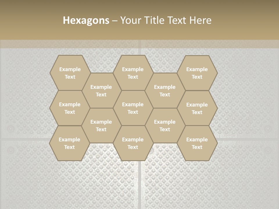 Shaped Corrugated Steel PowerPoint Template