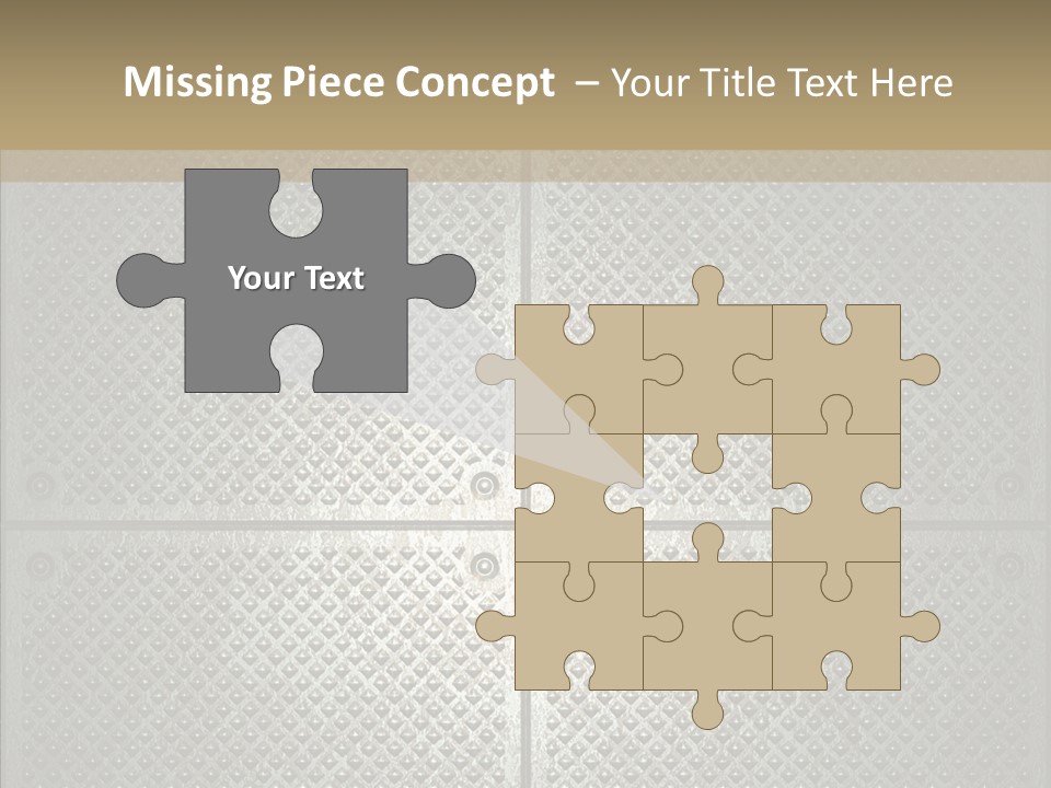 Shaped Corrugated Steel PowerPoint Template