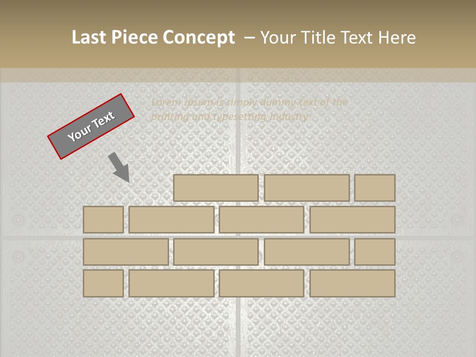Shaped Corrugated Steel PowerPoint Template