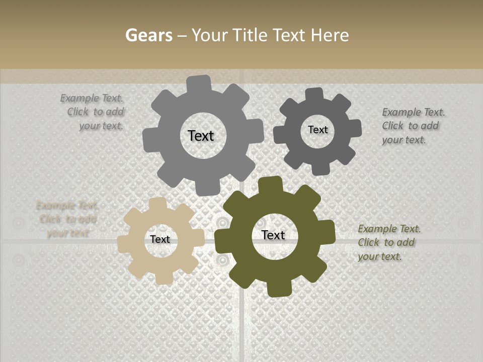 Shaped Corrugated Steel PowerPoint Template