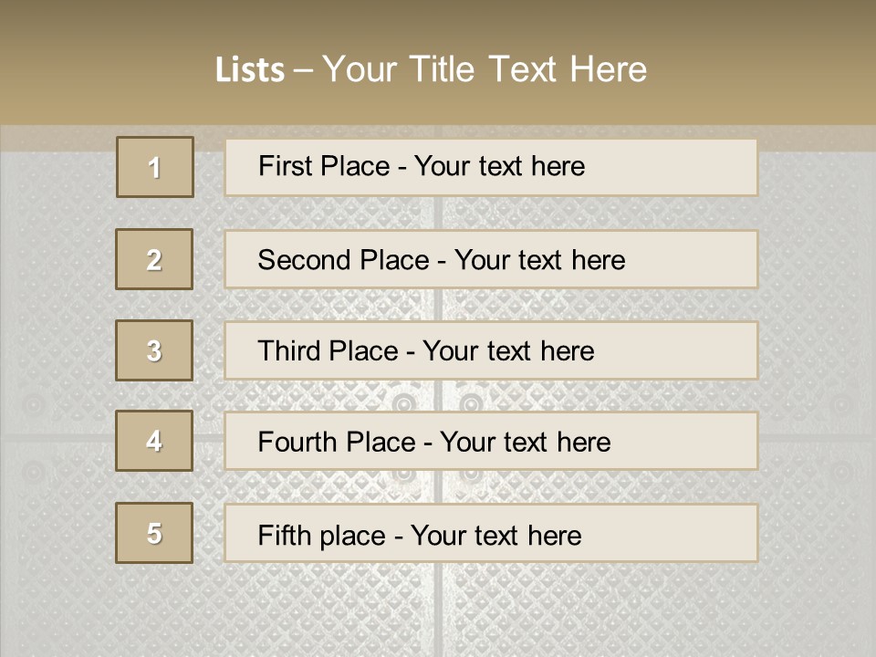 Shaped Corrugated Steel PowerPoint Template