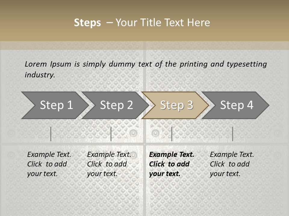 Shaped Corrugated Steel PowerPoint Template