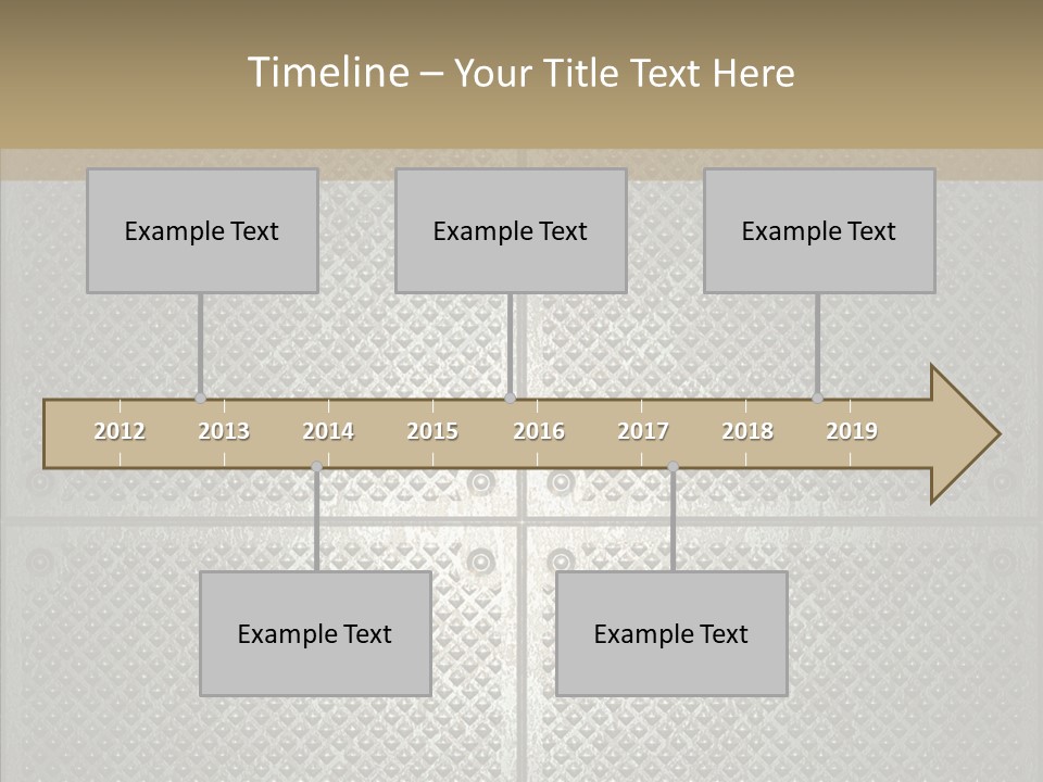 Shaped Corrugated Steel PowerPoint Template