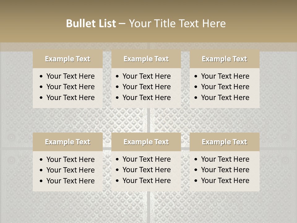 Shaped Corrugated Steel PowerPoint Template
