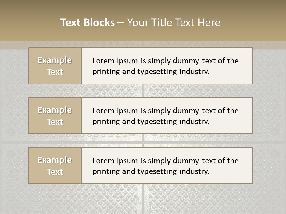 Shaped Corrugated Steel PowerPoint Template