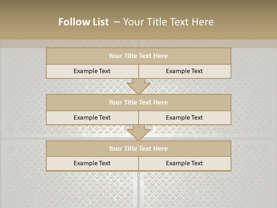 Shaped Corrugated Steel PowerPoint Template