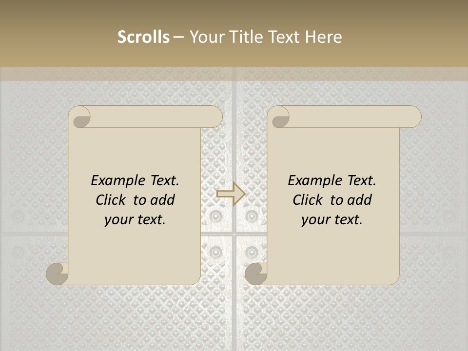 Shaped Corrugated Steel PowerPoint Template
