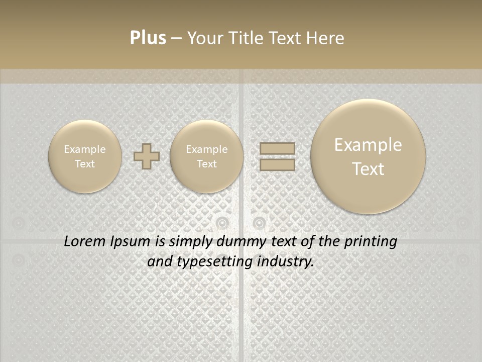 Shaped Corrugated Steel PowerPoint Template