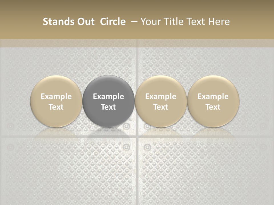 Shaped Corrugated Steel PowerPoint Template