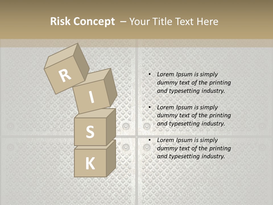 Shaped Corrugated Steel PowerPoint Template