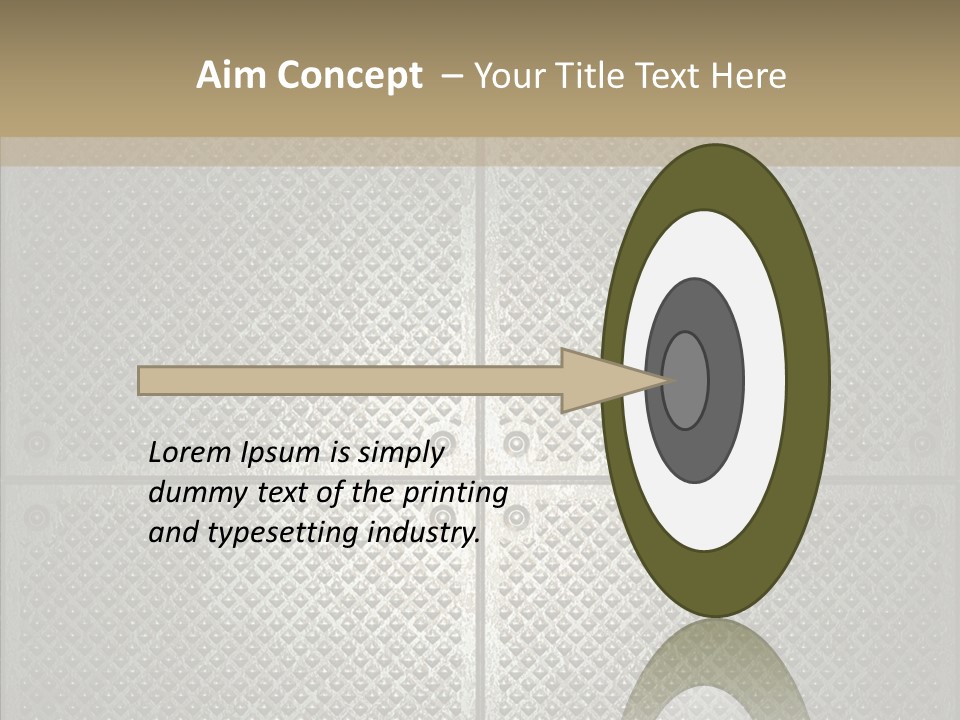 Shaped Corrugated Steel PowerPoint Template