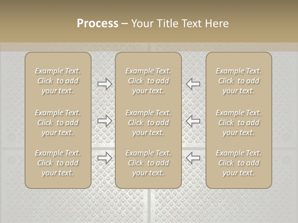 Shaped Corrugated Steel PowerPoint Template