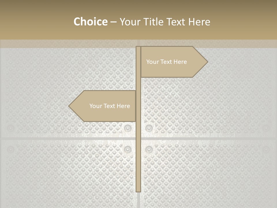 Shaped Corrugated Steel PowerPoint Template