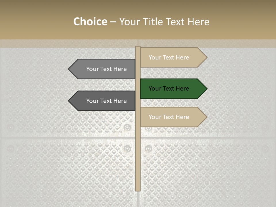 Shaped Corrugated Steel PowerPoint Template