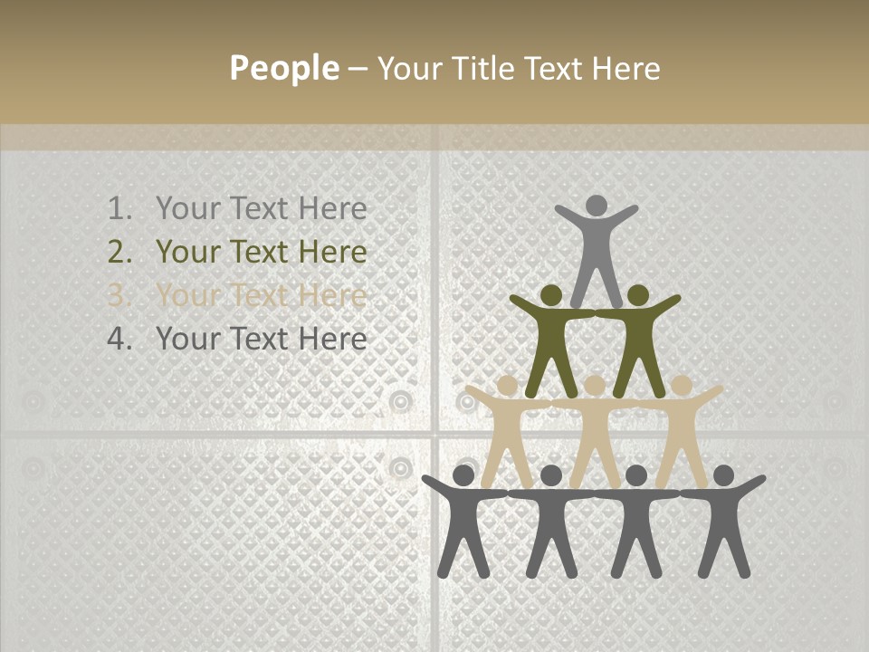 Shaped Corrugated Steel PowerPoint Template