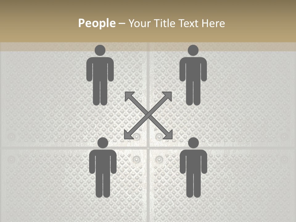 Shaped Corrugated Steel PowerPoint Template