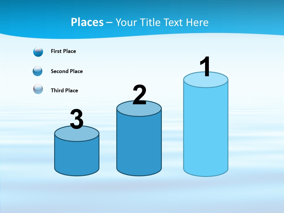 Light Idyllic Waves PowerPoint Template