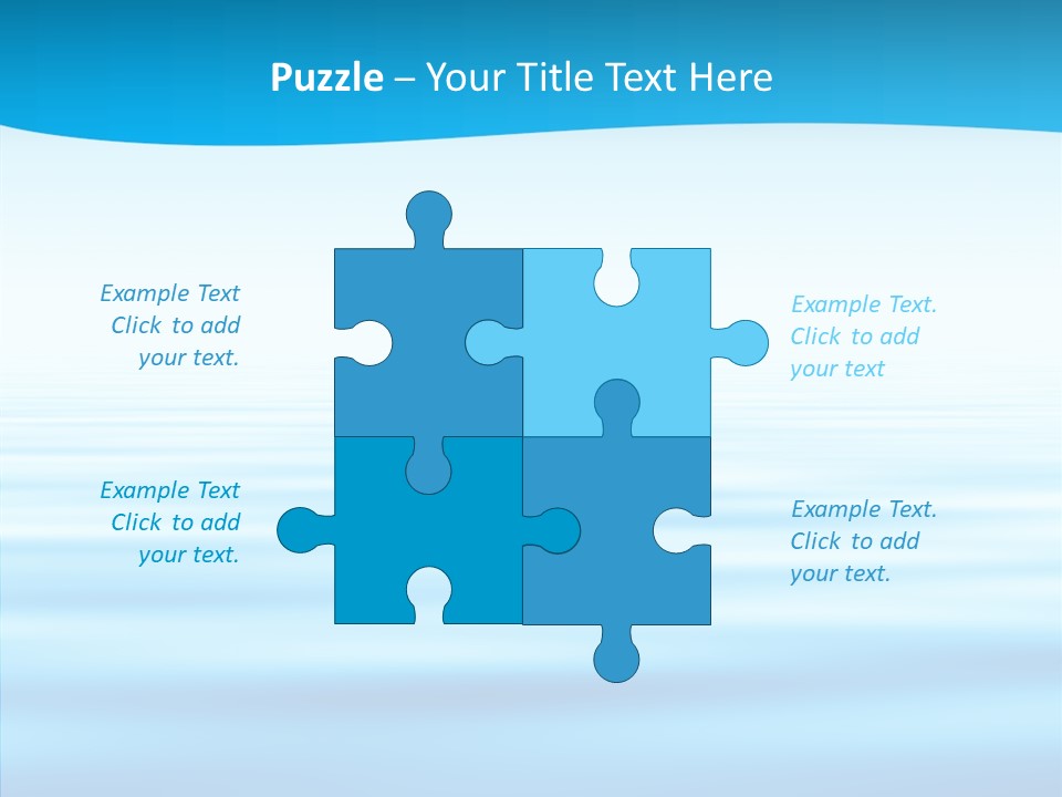 Light Idyllic Waves PowerPoint Template