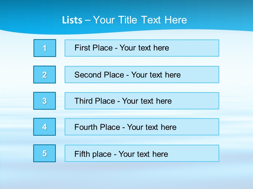 Light Idyllic Waves PowerPoint Template