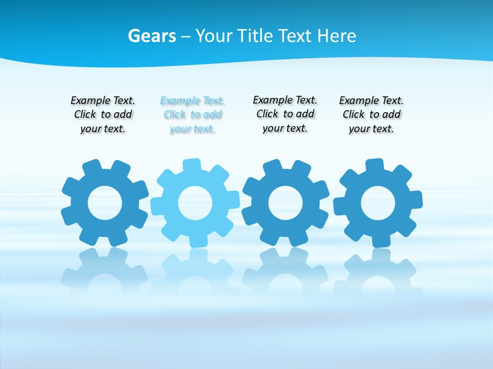 Light Idyllic Waves PowerPoint Template