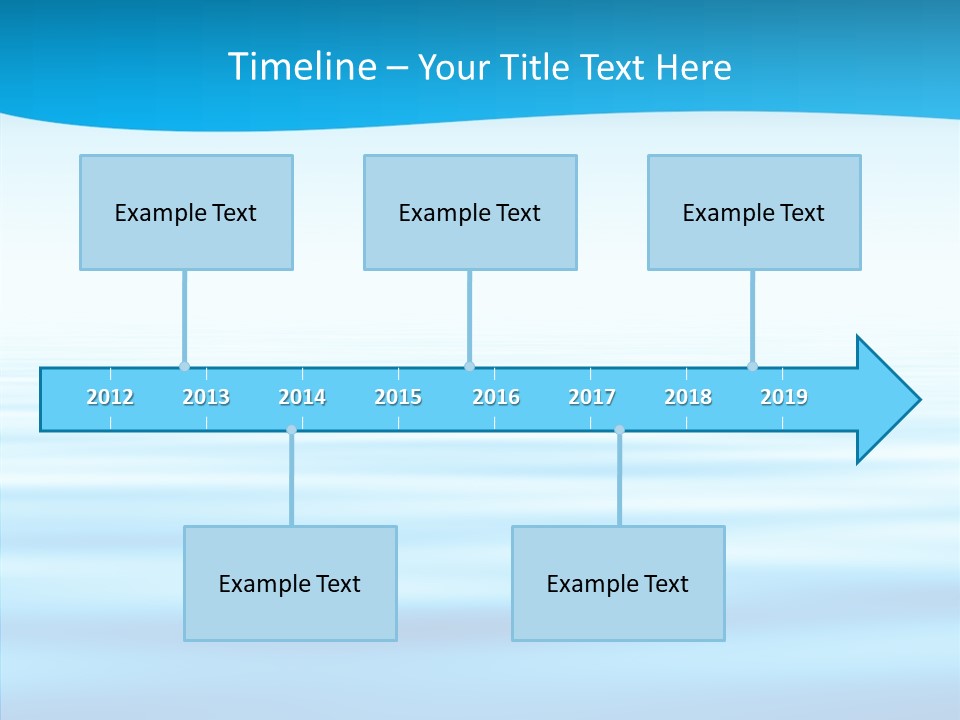 Light Idyllic Waves PowerPoint Template