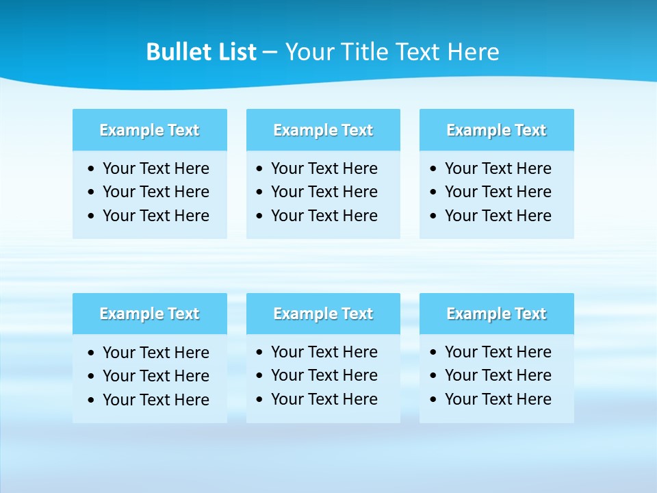 Light Idyllic Waves PowerPoint Template
