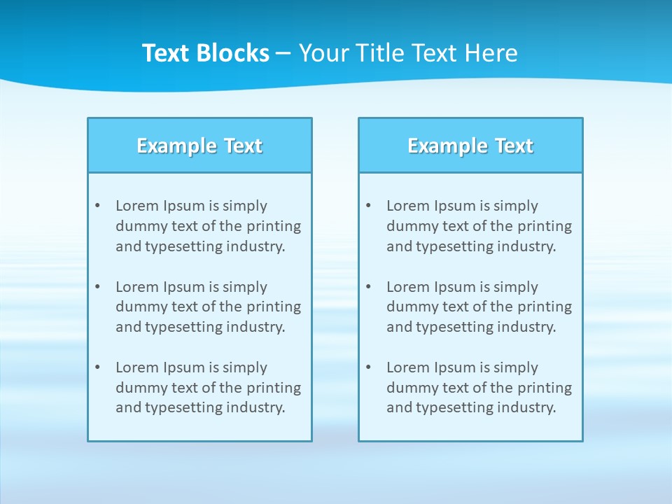 Light Idyllic Waves PowerPoint Template