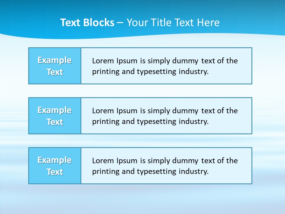 Light Idyllic Waves PowerPoint Template