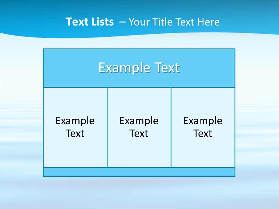 Light Idyllic Waves PowerPoint Template