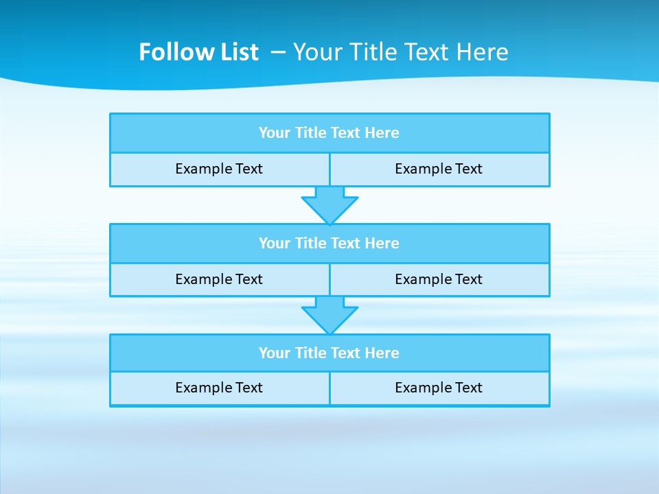 Light Idyllic Waves PowerPoint Template