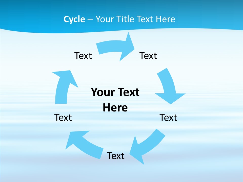 Light Idyllic Waves PowerPoint Template