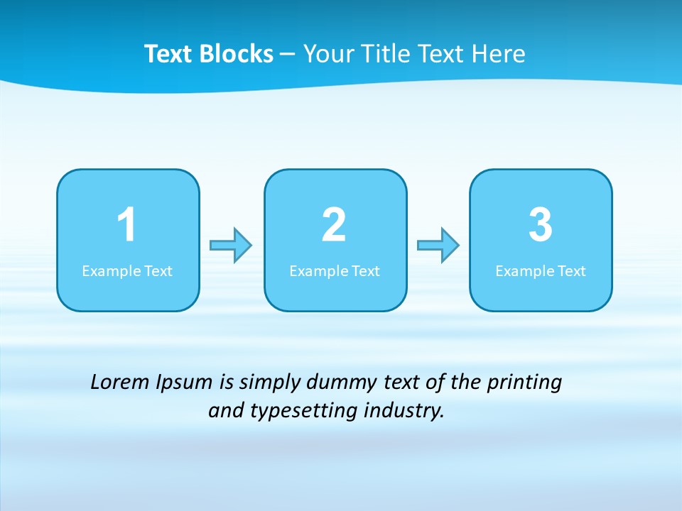 Light Idyllic Waves PowerPoint Template