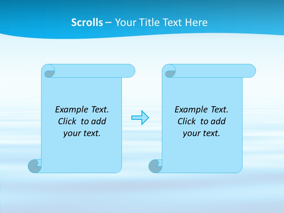 Light Idyllic Waves PowerPoint Template