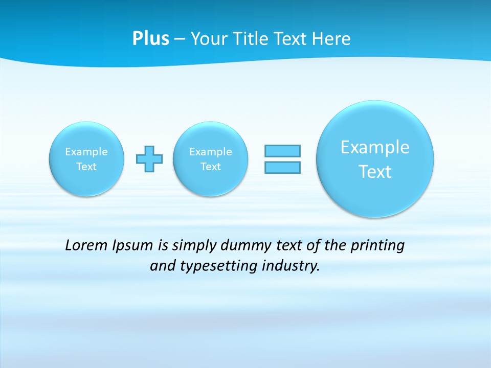 Light Idyllic Waves PowerPoint Template
