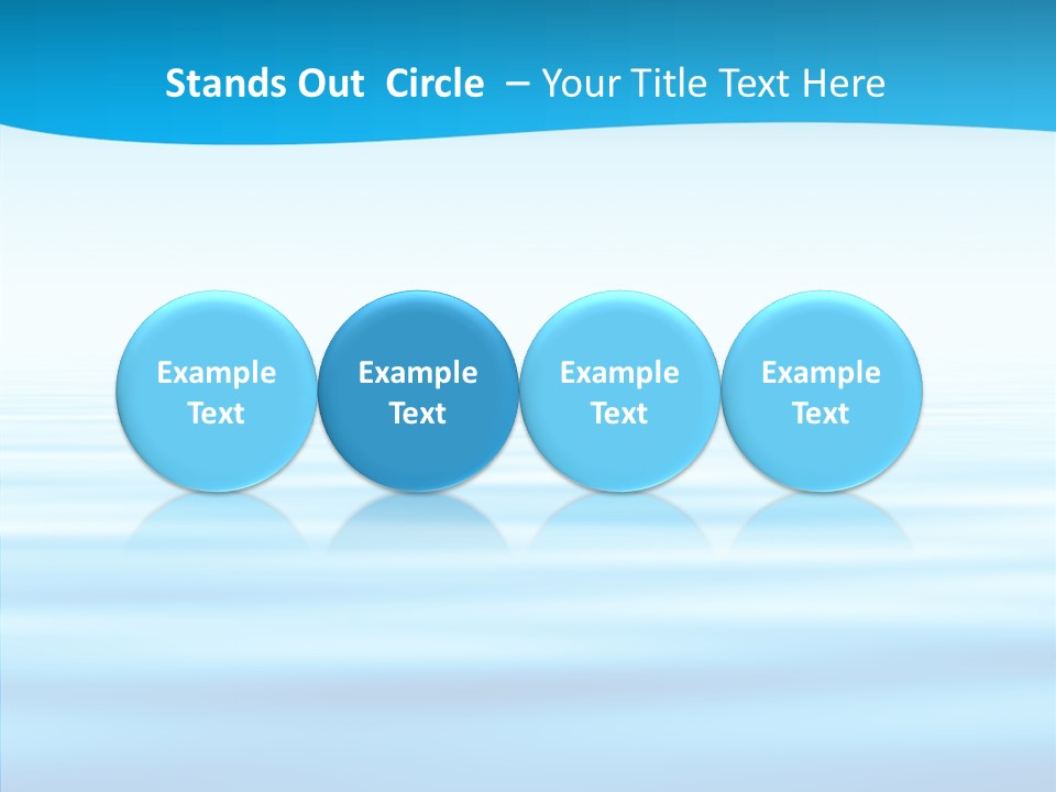 Light Idyllic Waves PowerPoint Template