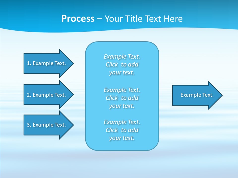 Light Idyllic Waves PowerPoint Template