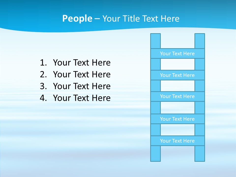 Light Idyllic Waves PowerPoint Template