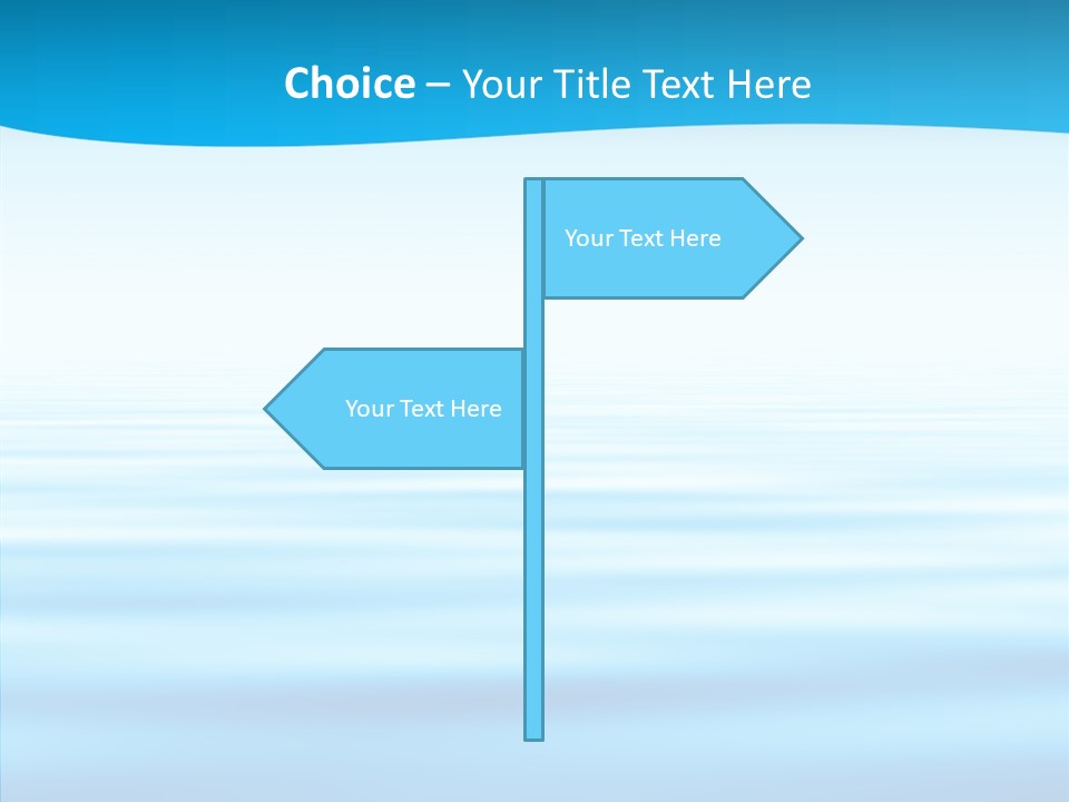 Light Idyllic Waves PowerPoint Template