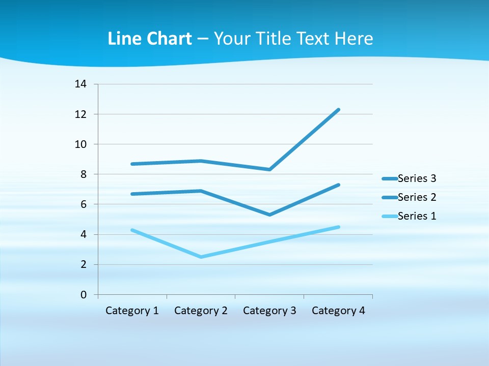 Light Idyllic Waves PowerPoint Template