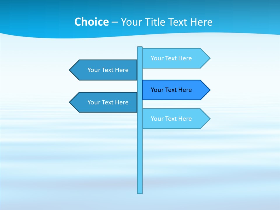 Light Idyllic Waves PowerPoint Template