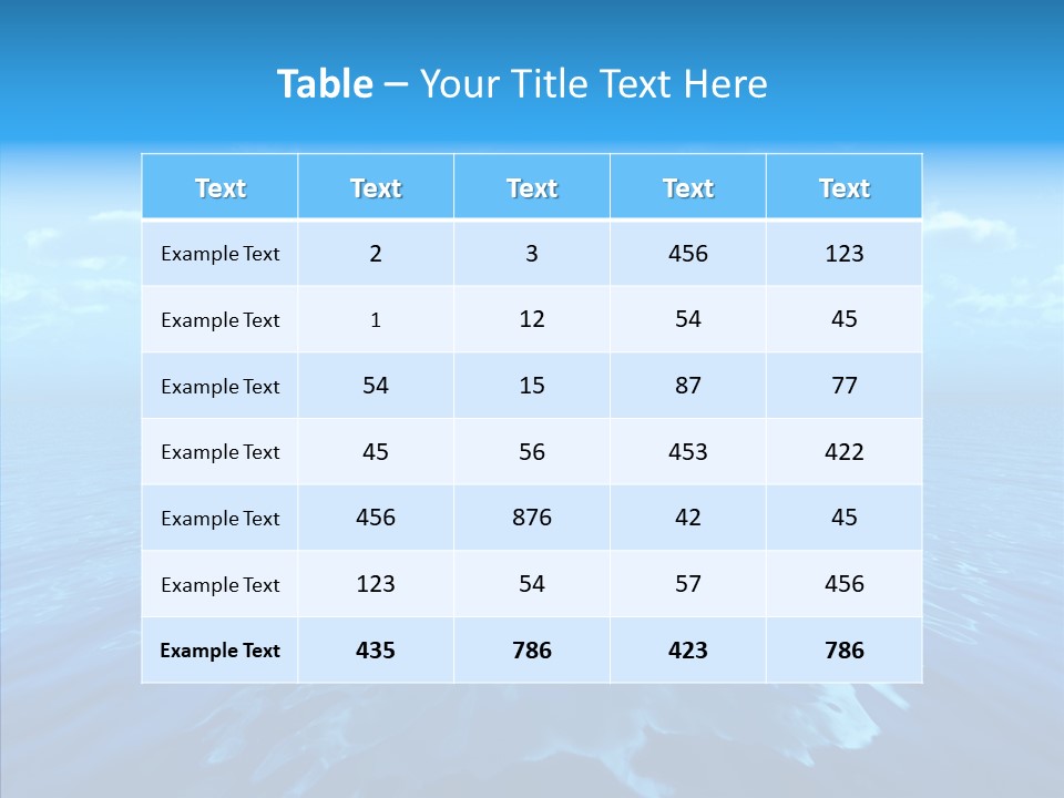 Postcard Illumination Blue PowerPoint Template